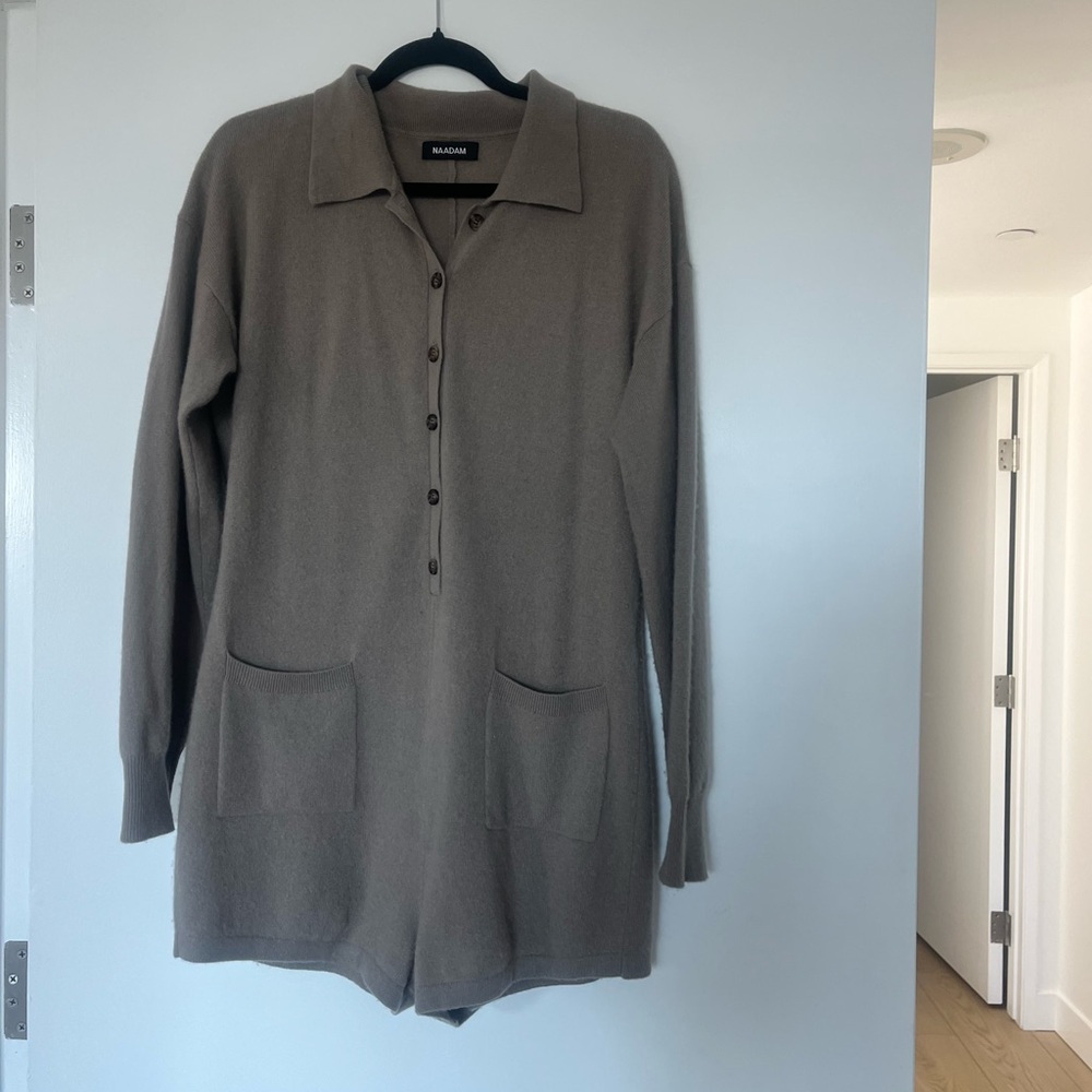 NAADAM  Women's Brown CASHMERE ROMPER